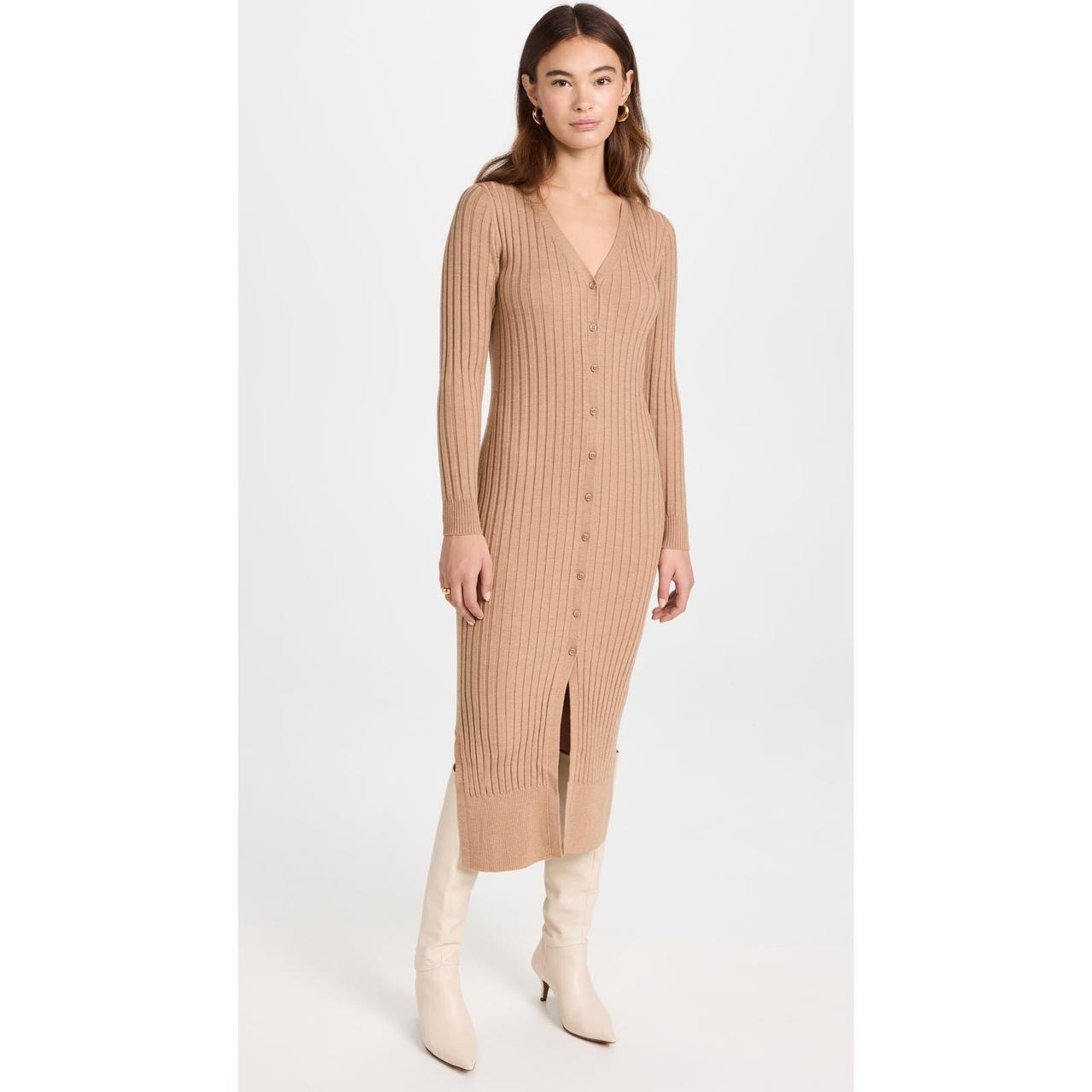 Ribbed store cardigan dress