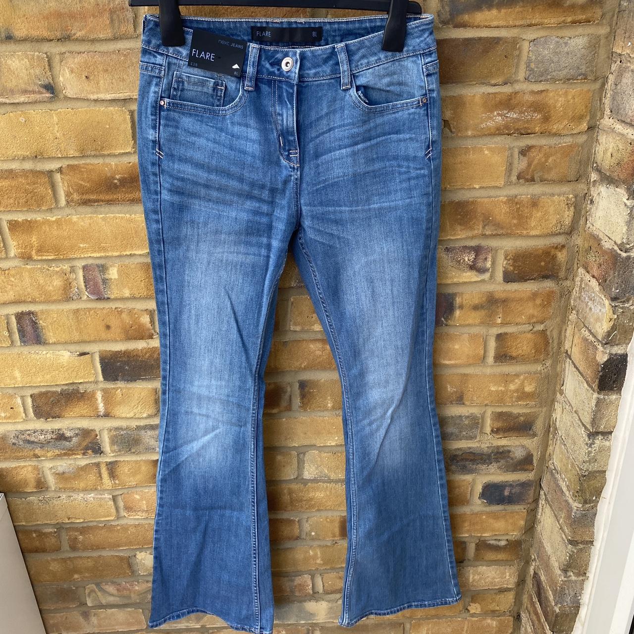 Next 8L flare midwash jeans Brand new with tags... Depop