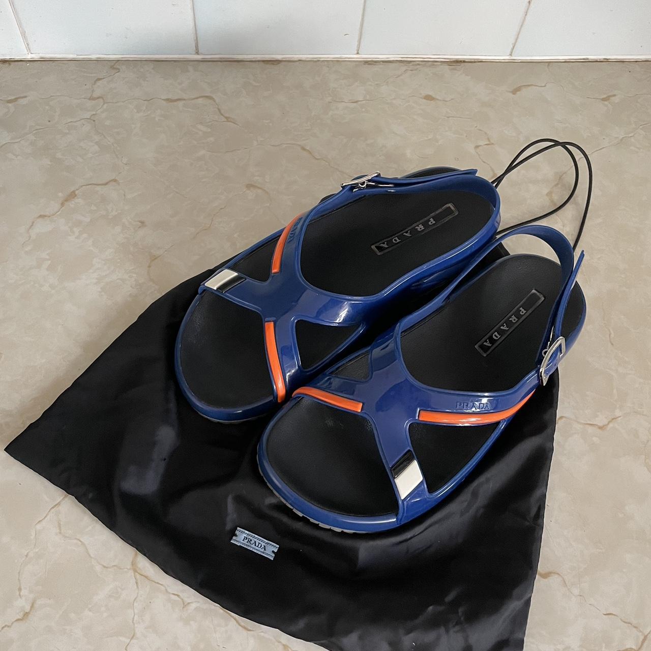 Prada blue discount sandals