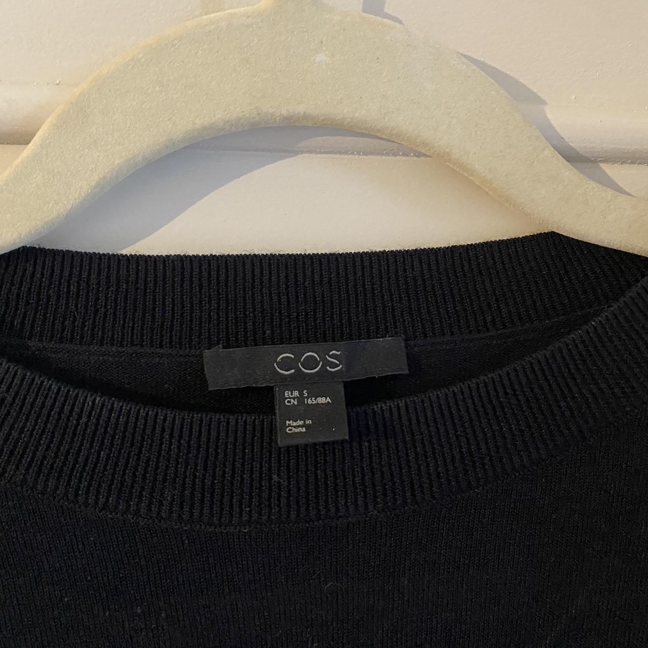 COS Women's Navy Jumper | Depop