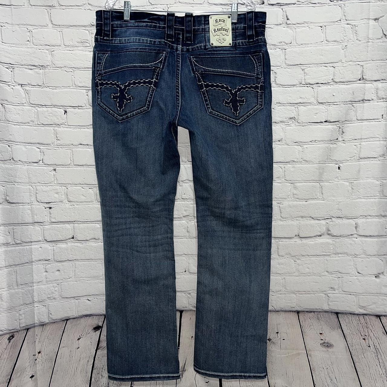 Men's high quality Rock Revival Straight Cut Jeans Size 36