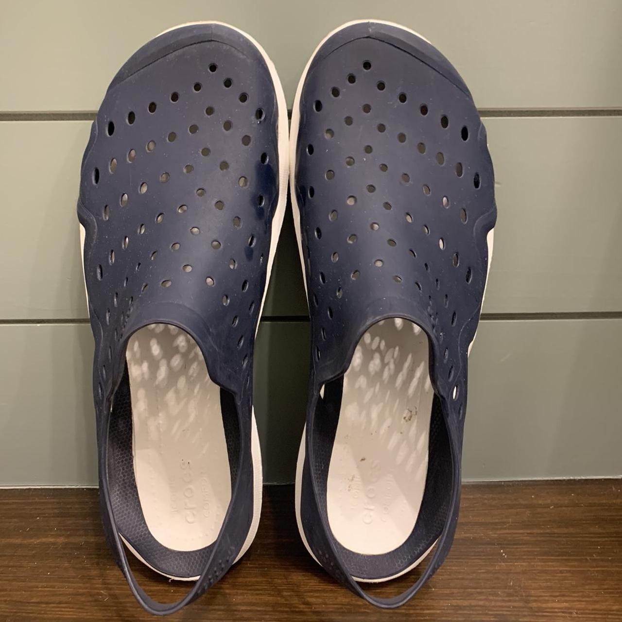 mens swiftwater leather crocs