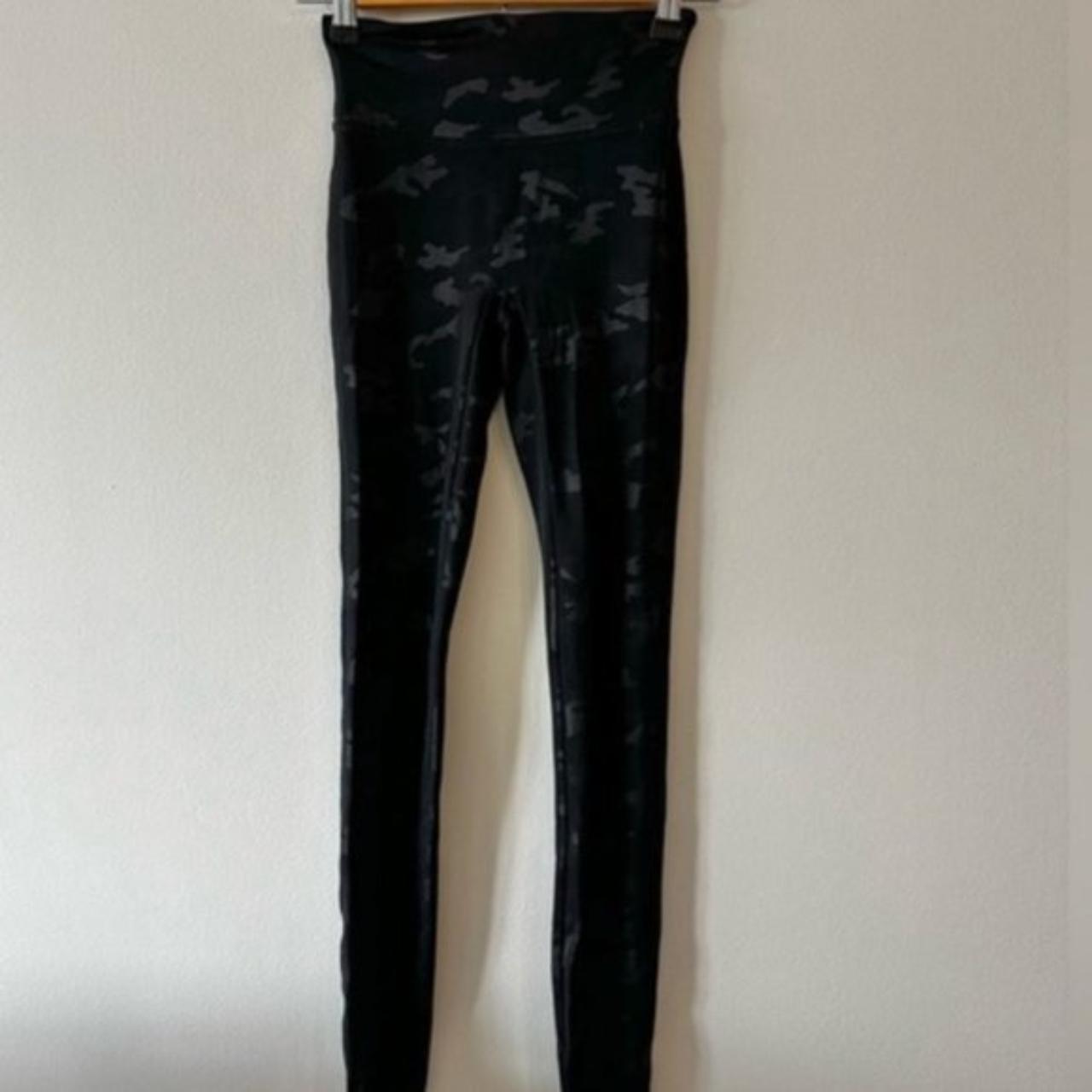 Spanx camo faux leather leggings size M Size: - Depop