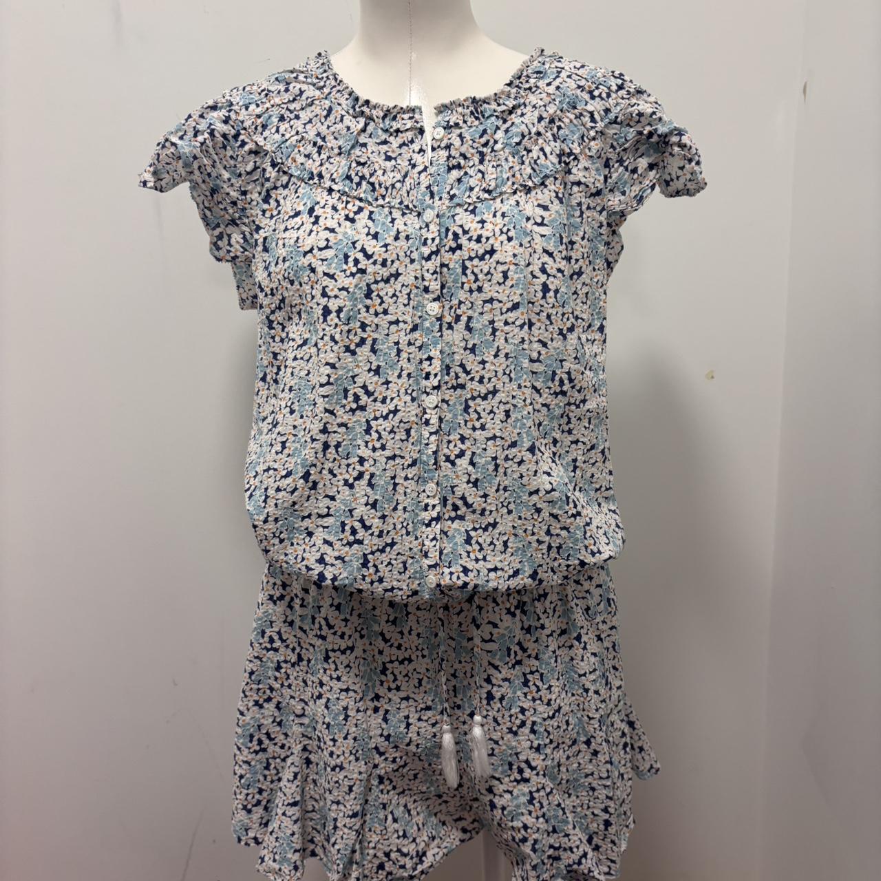 Source Unknown Women's Romper - Blue/Multi - L – … - image 3