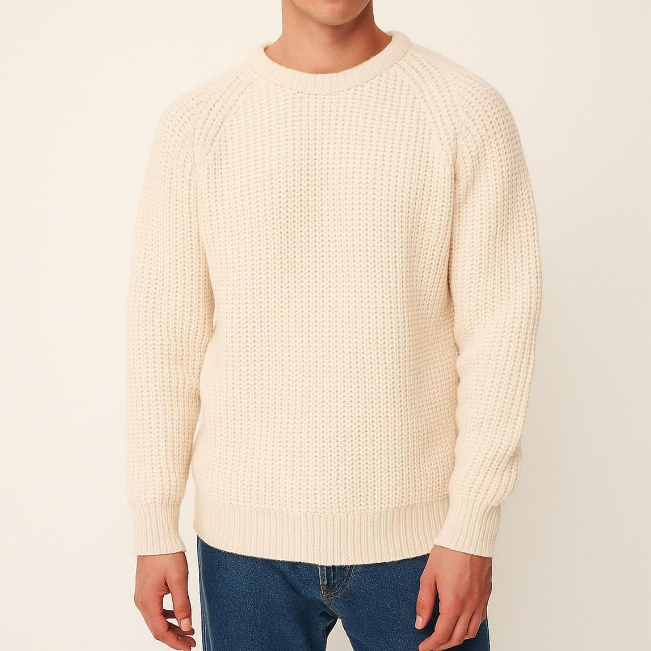 Source Unknown Men's Sweater - Cream/White - M – … - image 1