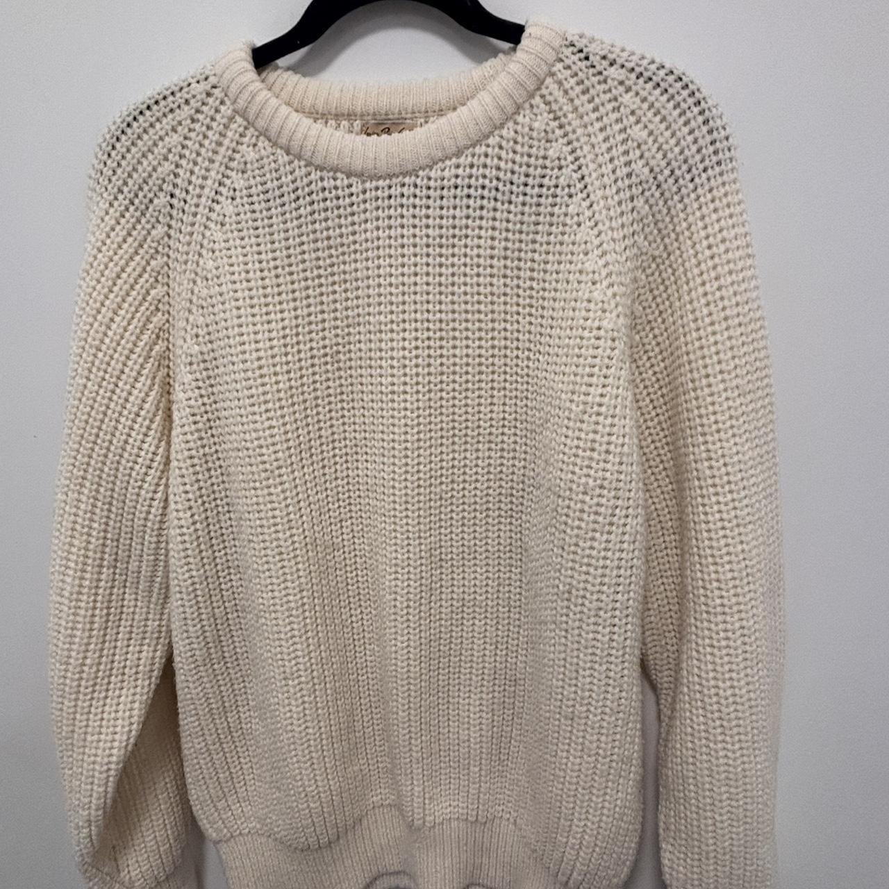 Source Unknown Men's Sweater - Cream/White - M – … - image 4