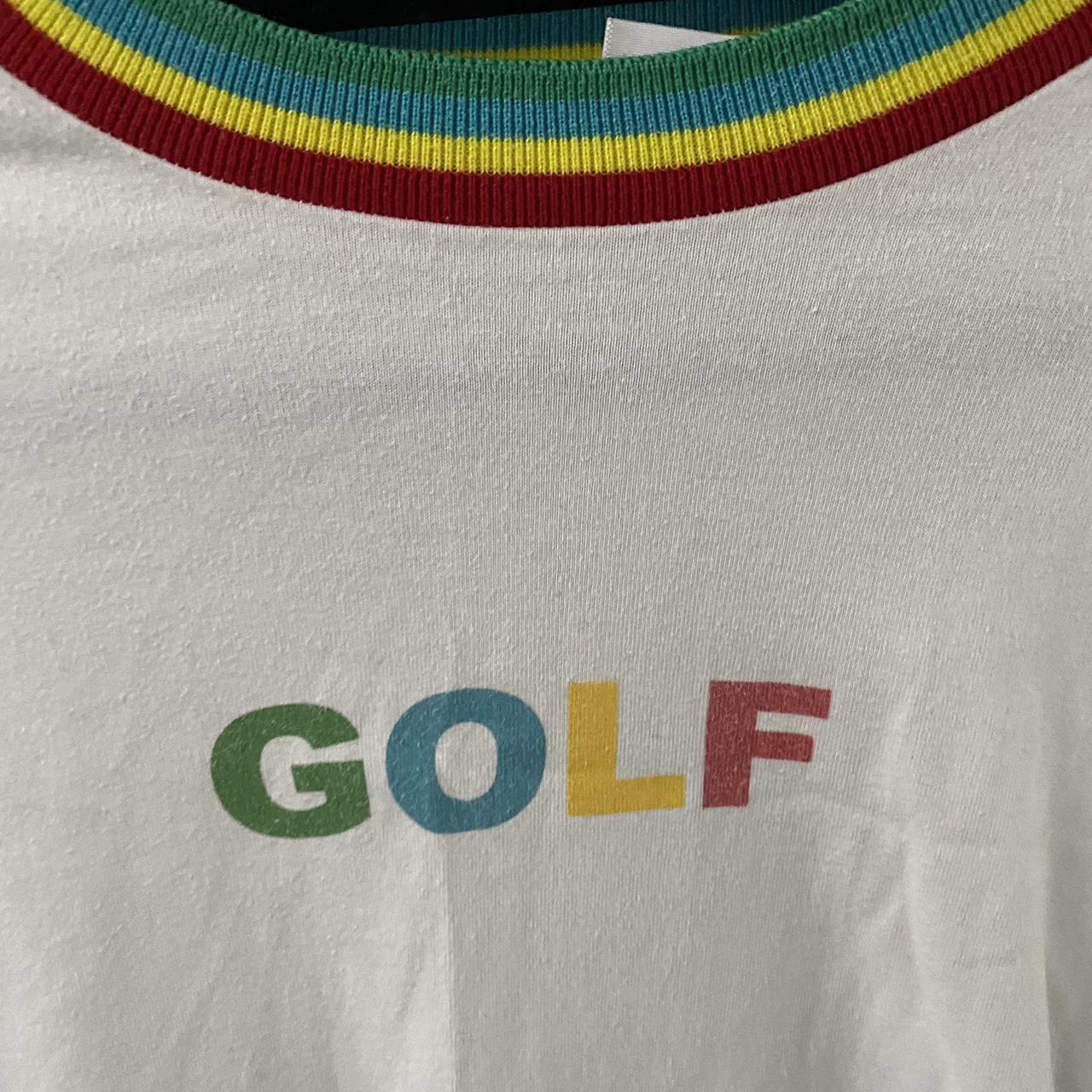 Golfwang Rainbow collar hot T-Shirt *RARE* Medium adult