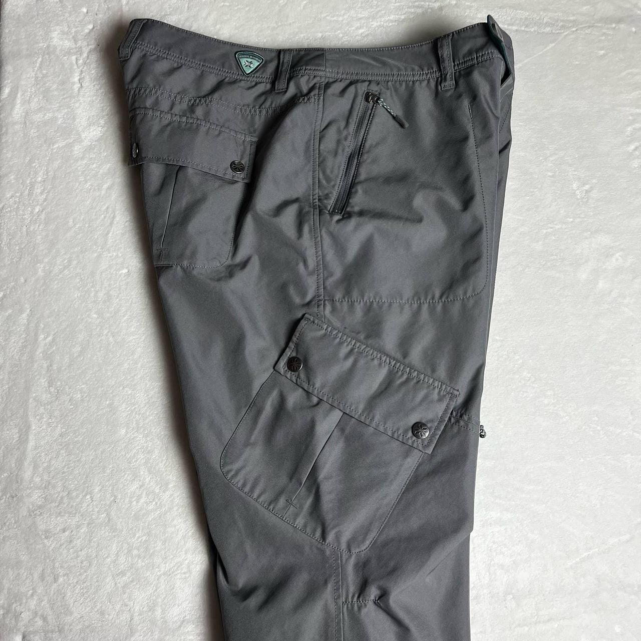 EDDIE BAUER Polar Fleece Lined cargo Pants gray - Depop