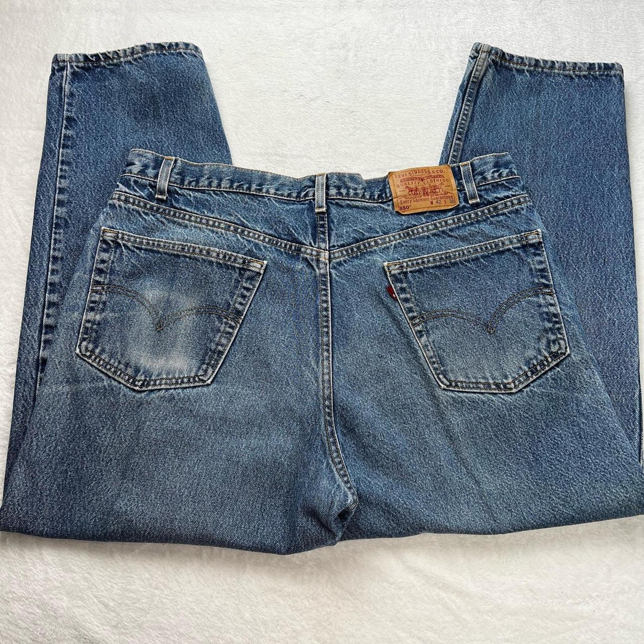 Levi s 550 Vintage Relaxed fit blue jeans men s sie. Depop