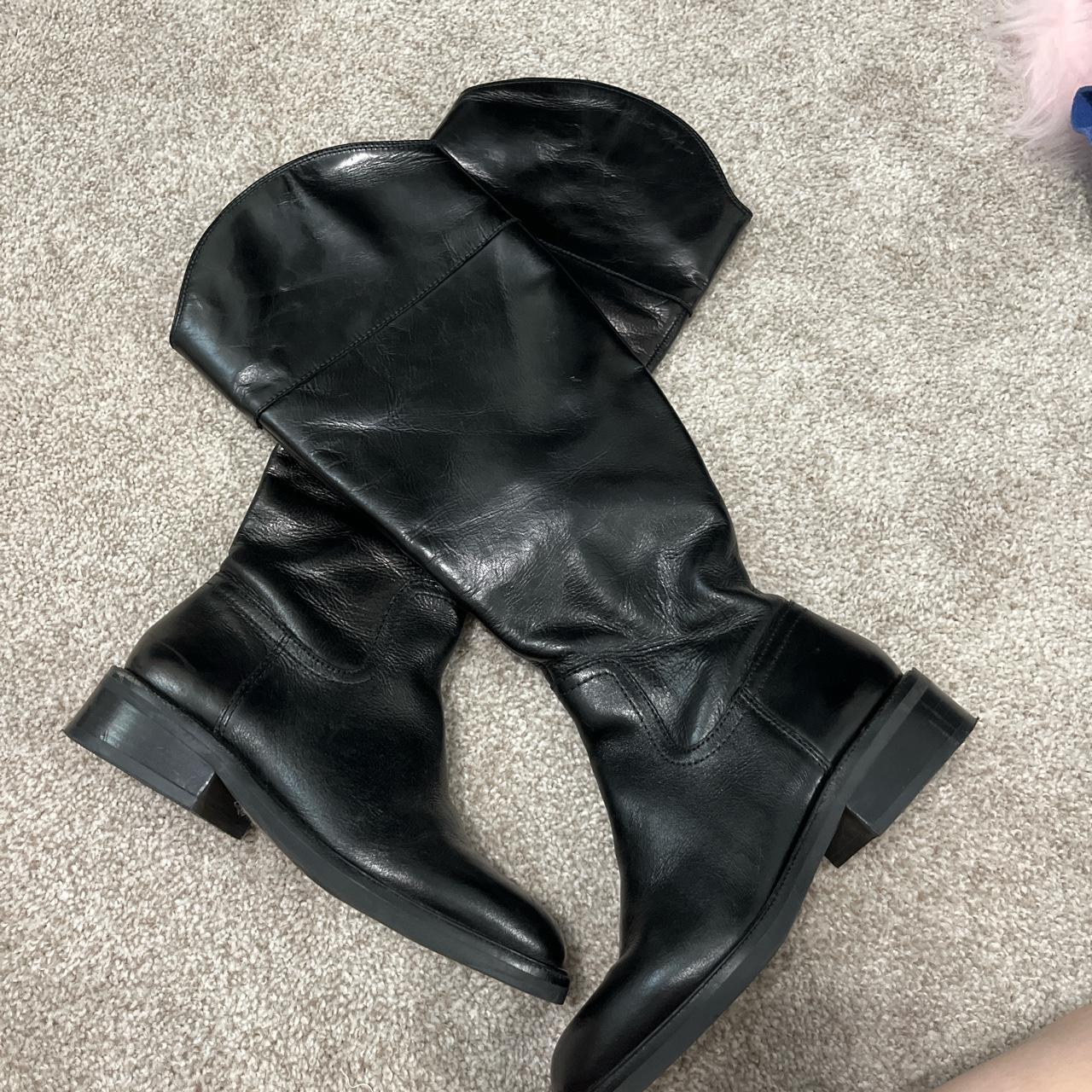 vince camuto leather over the knee boots