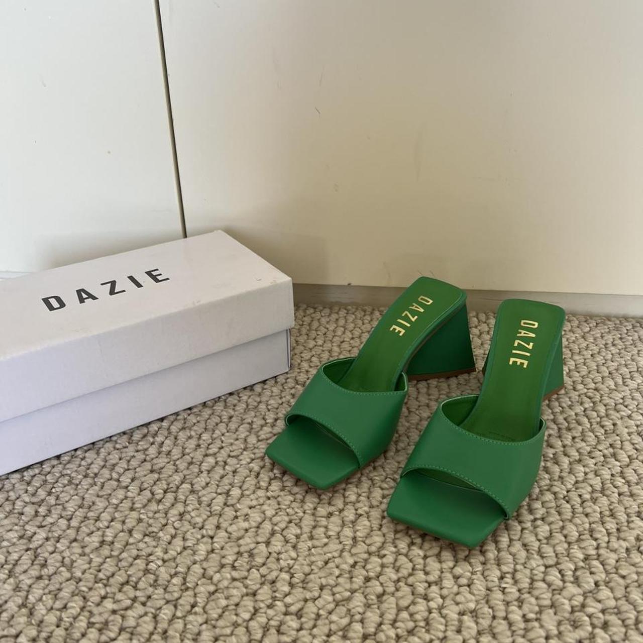 DAZIE - Green Heels Brand New. Never Worn. - Depop