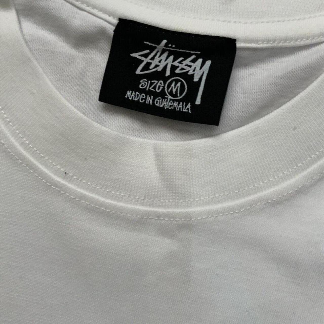 Stussy 'Landin' Tee | White | Medium Used,... - Depop