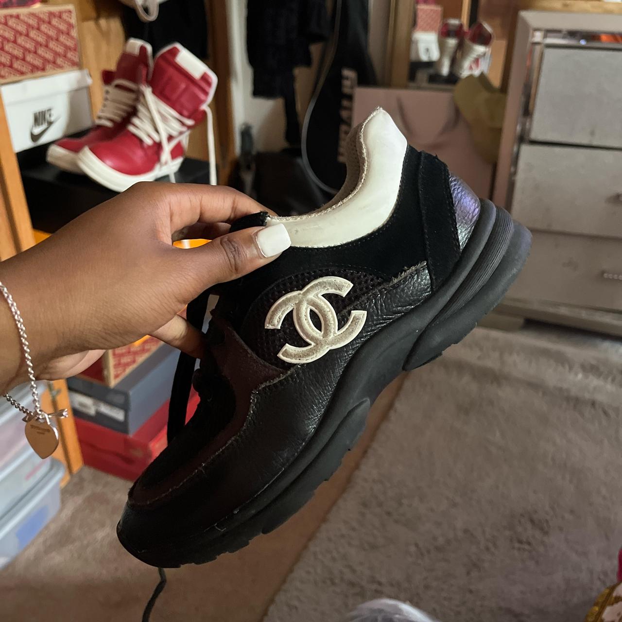 Chanel Women's Footwear Black/Multi US – Black and white og