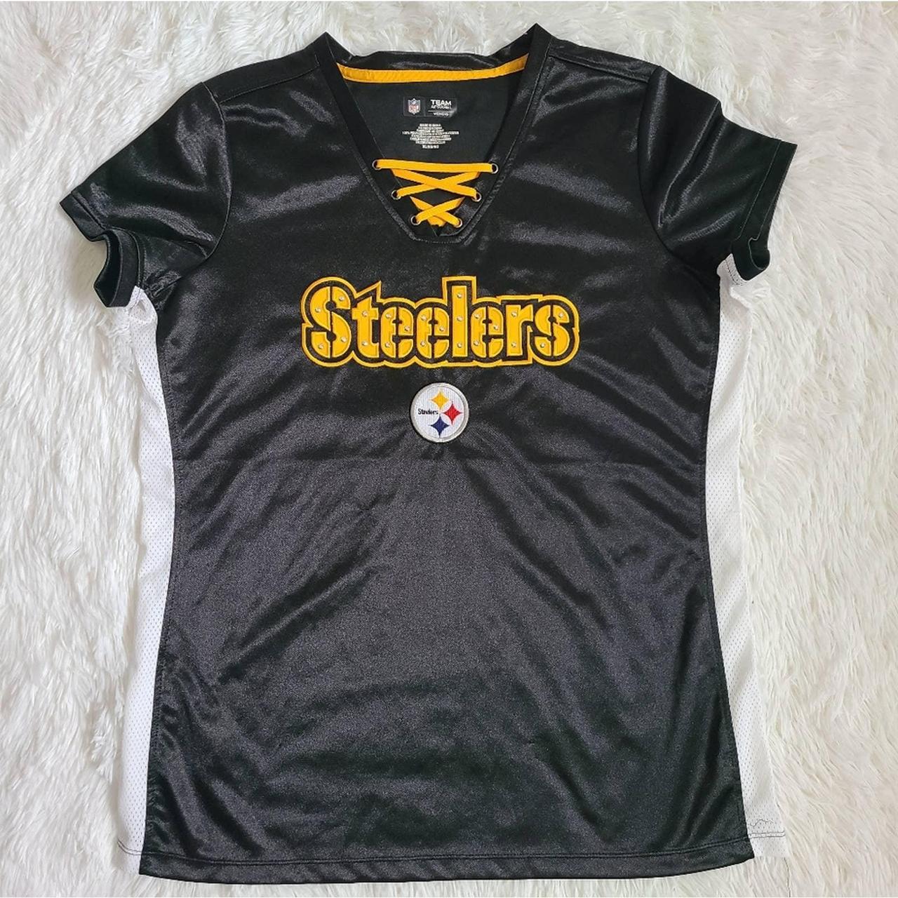 NFL Team Apparel Ladies Steelers Bling Jersey w/ - Depop