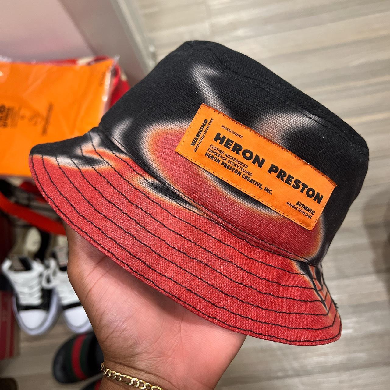 Brand new Heron Preston Flames Bucket Hat 100%... - Depop