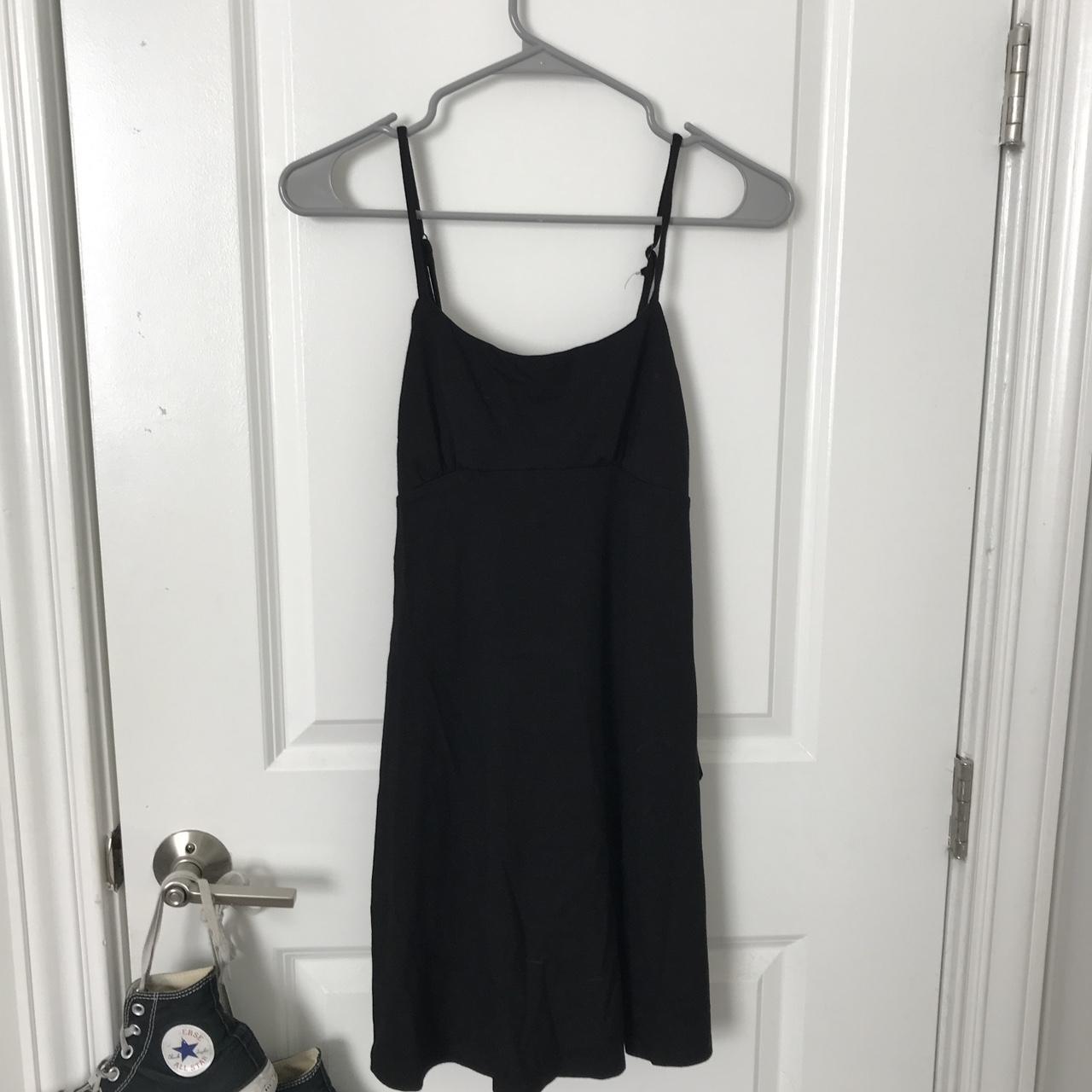 Altar’d state black mini dress with tie Small Will... - Depop