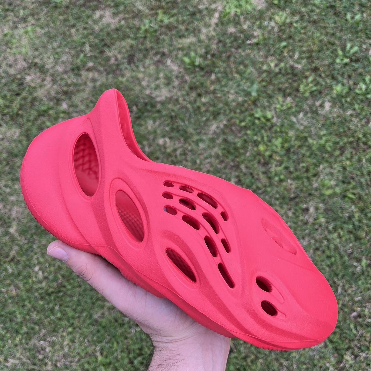 yeezy vermillion foam runner
