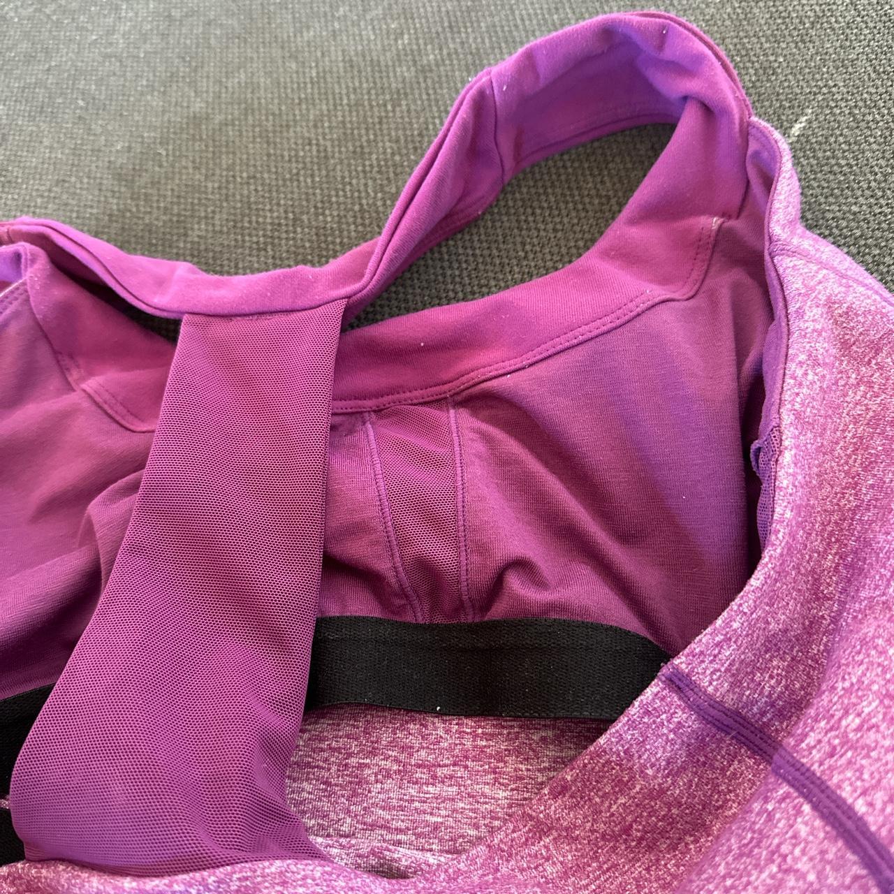 purple lululemon tank top! size 12 with built in... - Depop