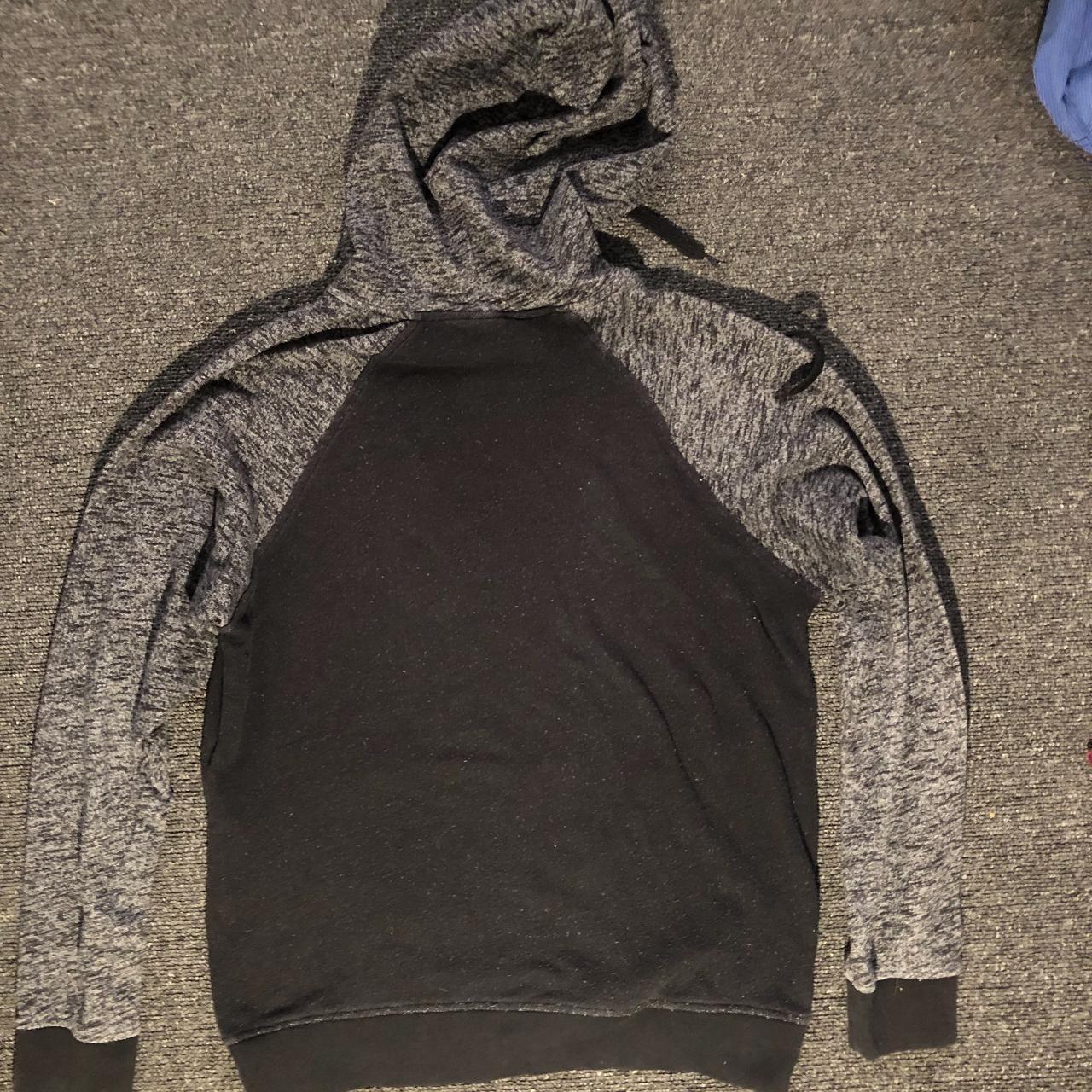 Black scale hoodie Era: modern Color: grey  - Depop