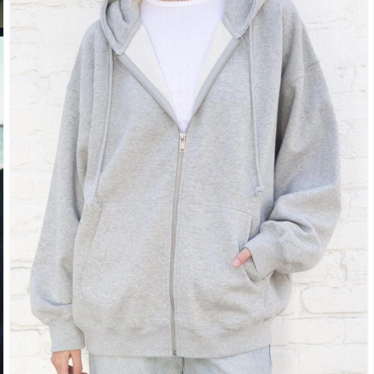 Brandy Melville Women's Grey Sweatshirt Depop