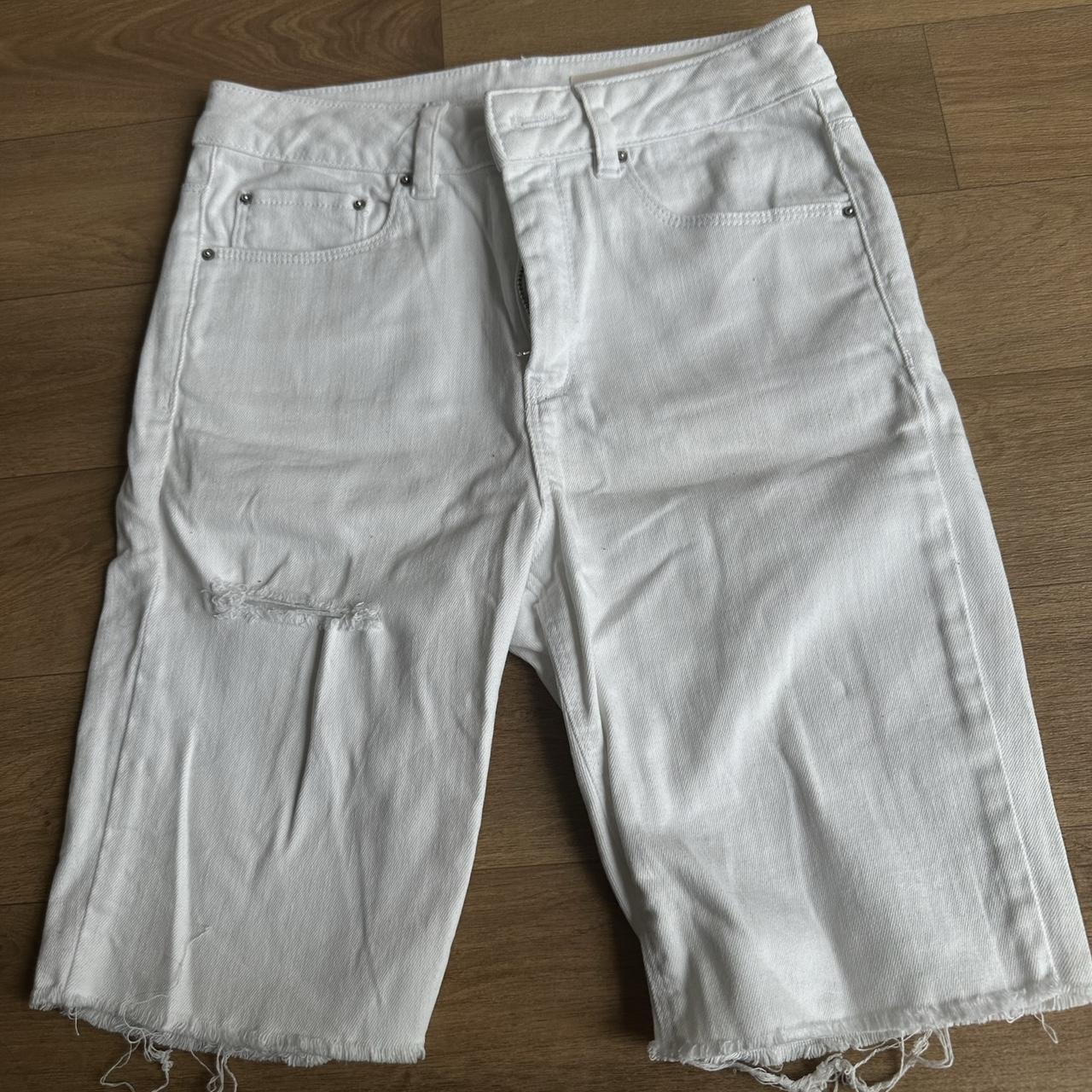 ASOS denim long shorts size 8 been worn only a... Depop