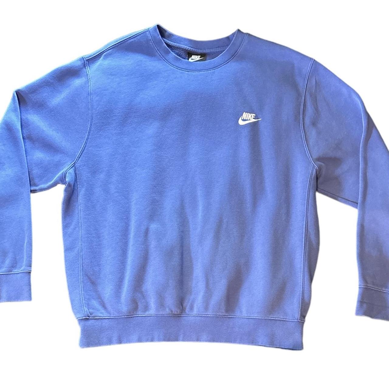 mens nike crewneck sweatshirt blue