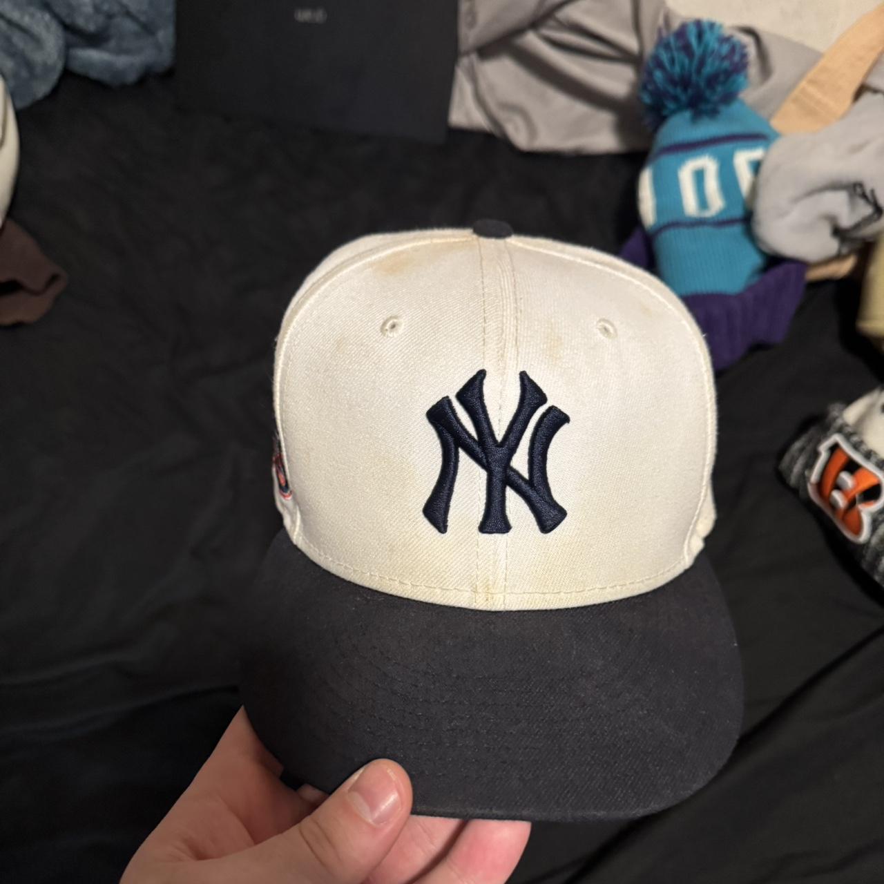 New Era Men's Caps - White/Cream – New York Yankees New Era fitted hat …