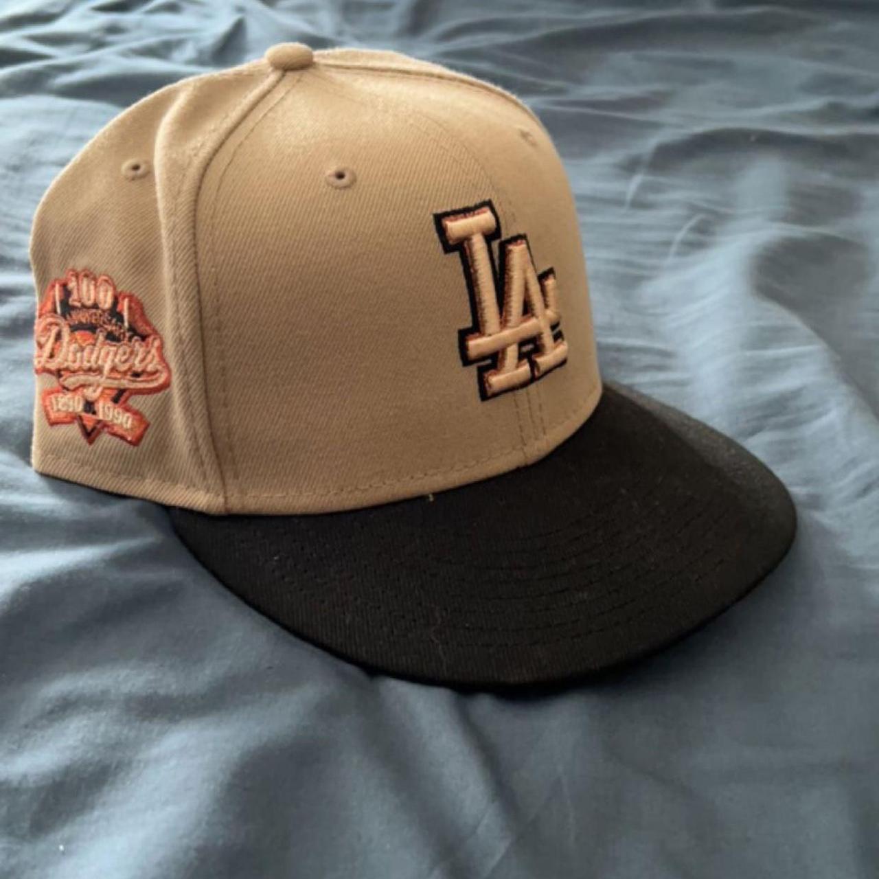 Black New 7 7/8 New Era Hat LA Dodgers