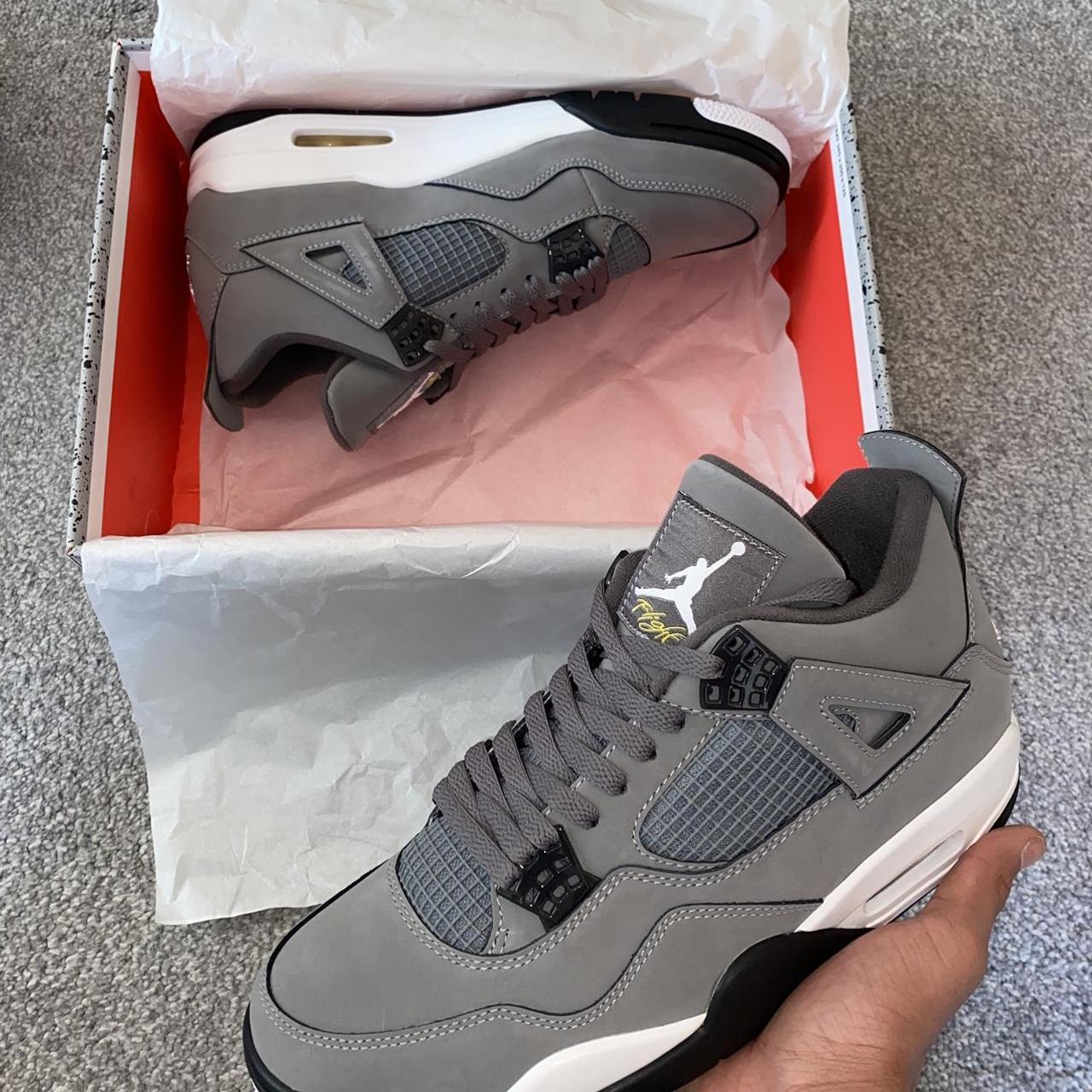 Men’s Nike Air Jordan 4 Retro Cool Grey Size... - Depop