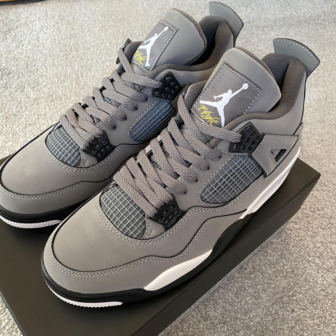 Men’s Nike Air Jordan 4 Retro Cool Grey Size... - Depop