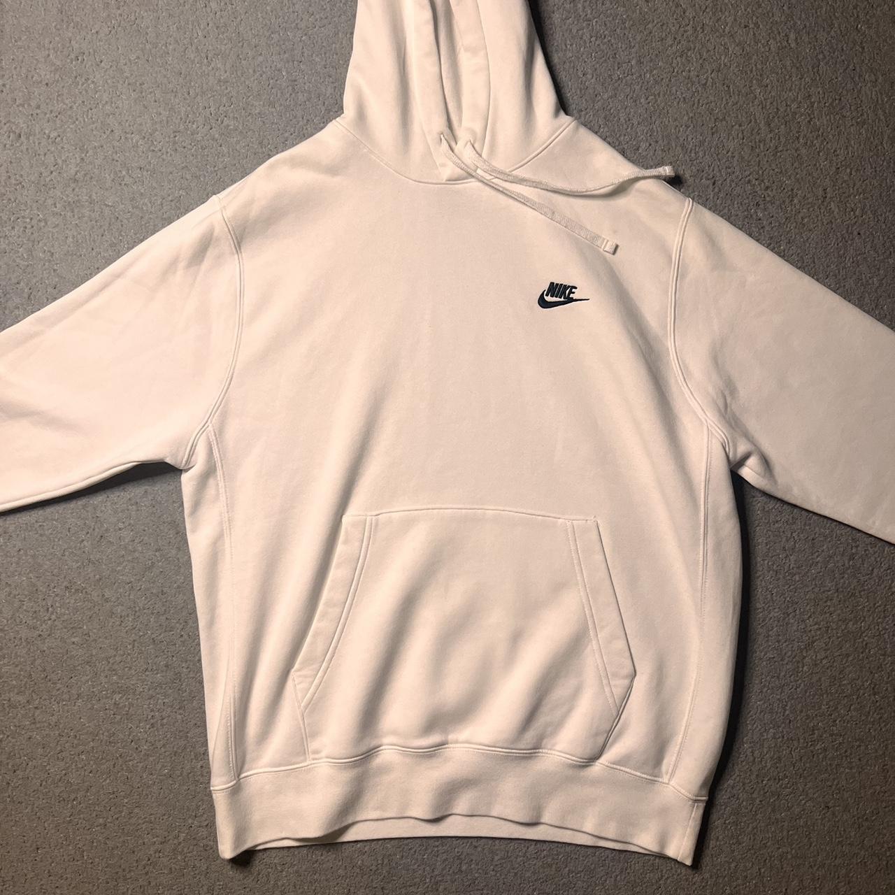 mens all white nike hoodie