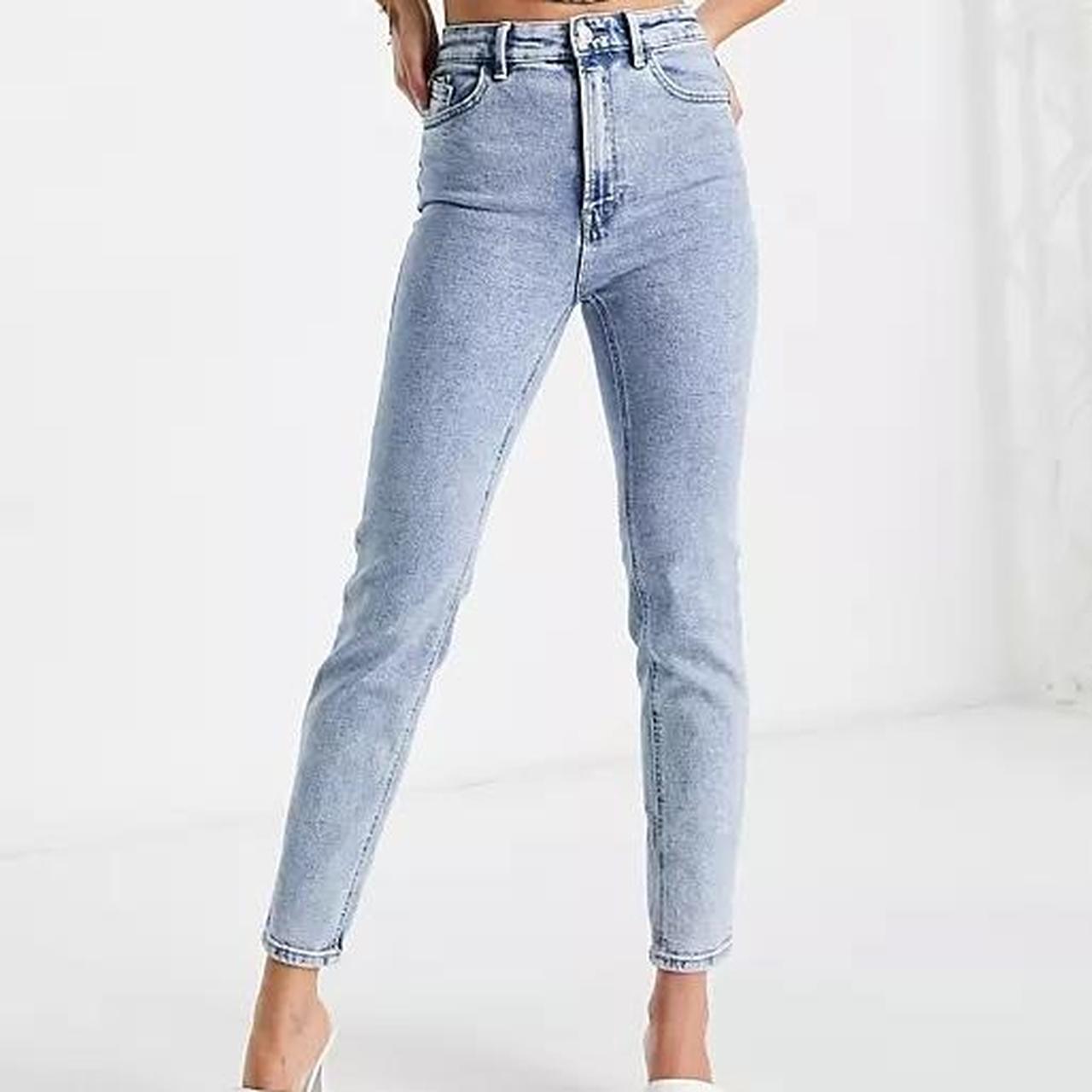 Stradivarius Tall Fit Mom Slim Fit Jeans Size Depop