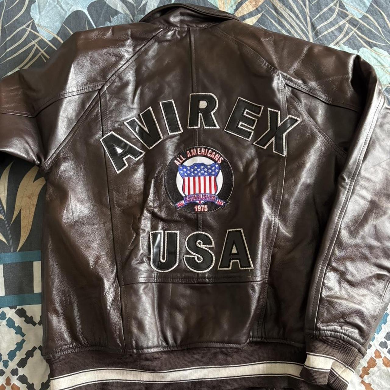 1987 Glenn Miller Avirex A-2 USO TOUR 1943 Leather | Depop