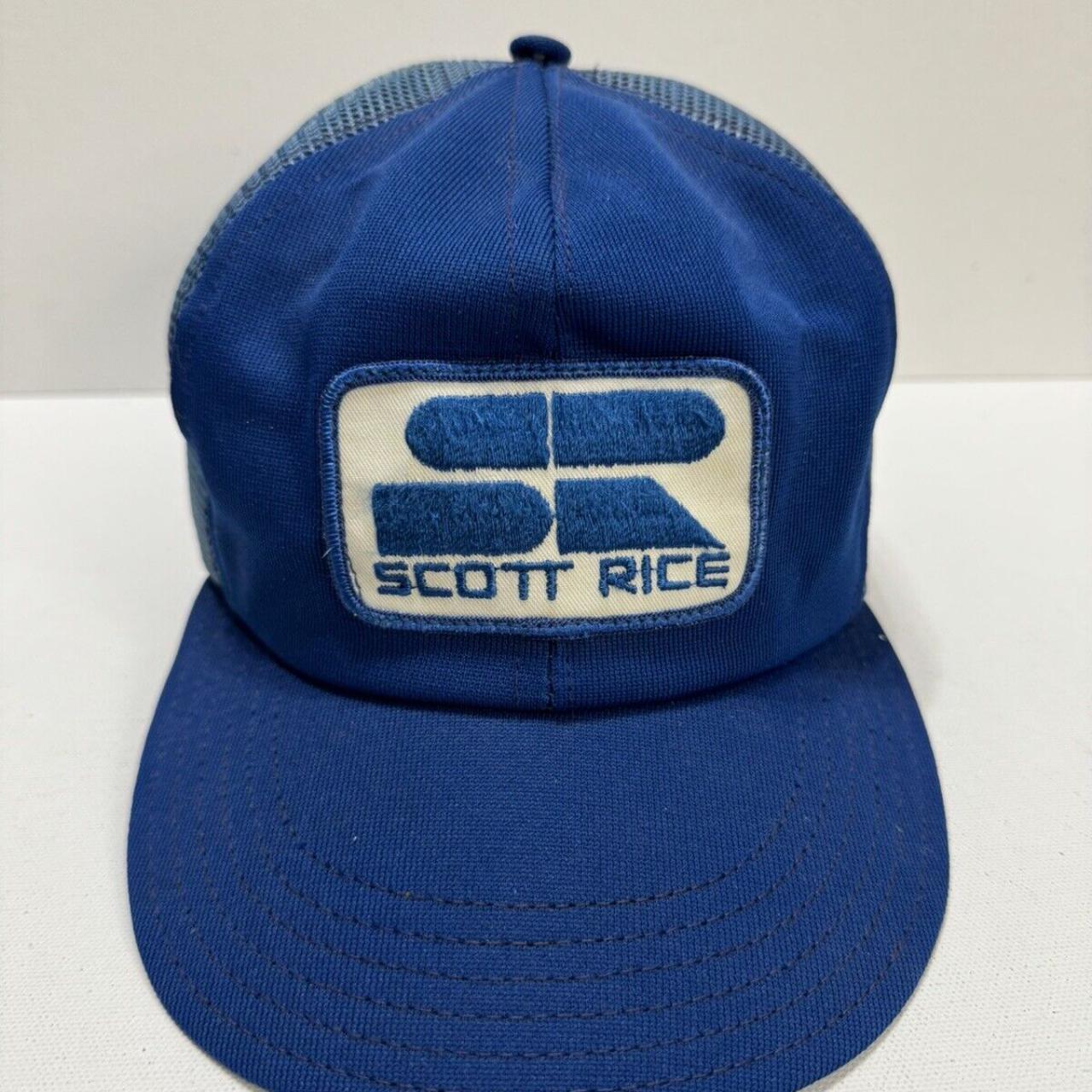 Vintage Trucker Hat Scott Rice Farming Baseball Hat... - Depop