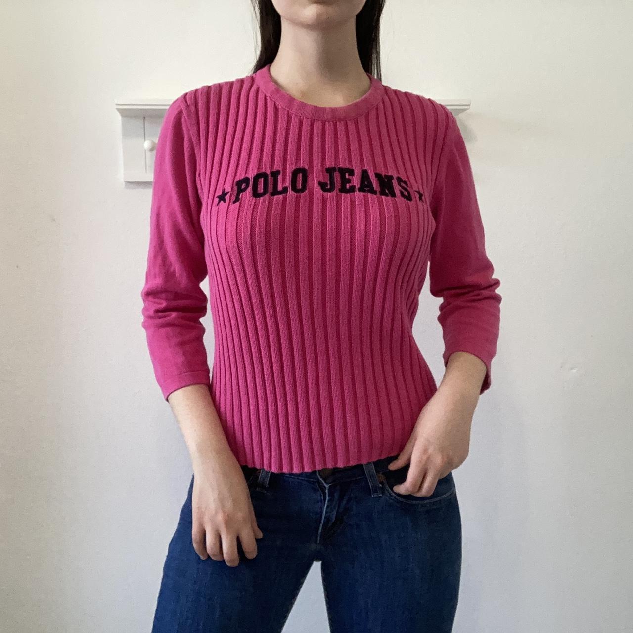 Polo Ralph Lauren Women's Pink Jumper | Depop