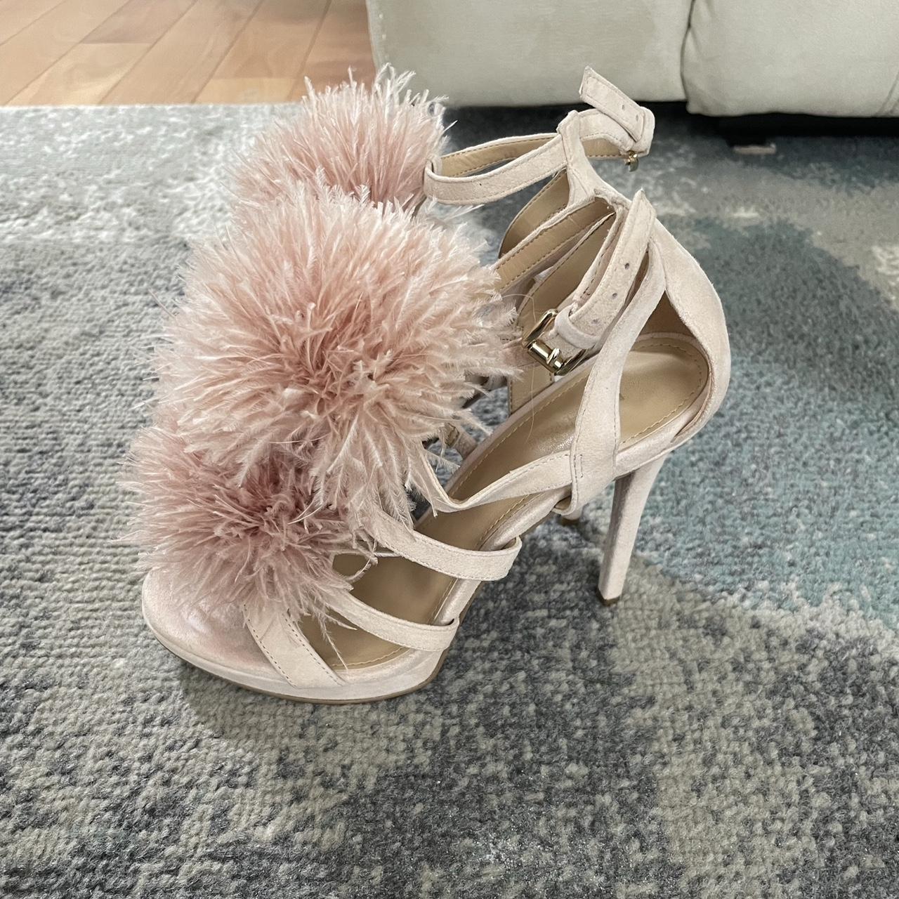 MK LIGHT PINK POM POM HEELS adorable pink pumps