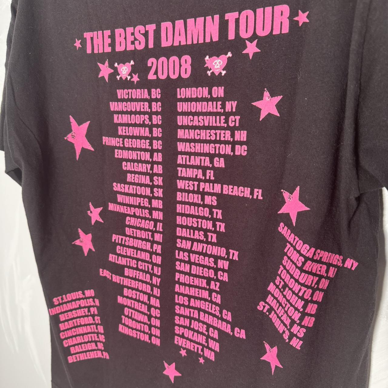 Avril Lavigne 2008ライブTシャツS 00s Avril Lavigne アヴリルラヴィーン Tシャツ 2008ツアー