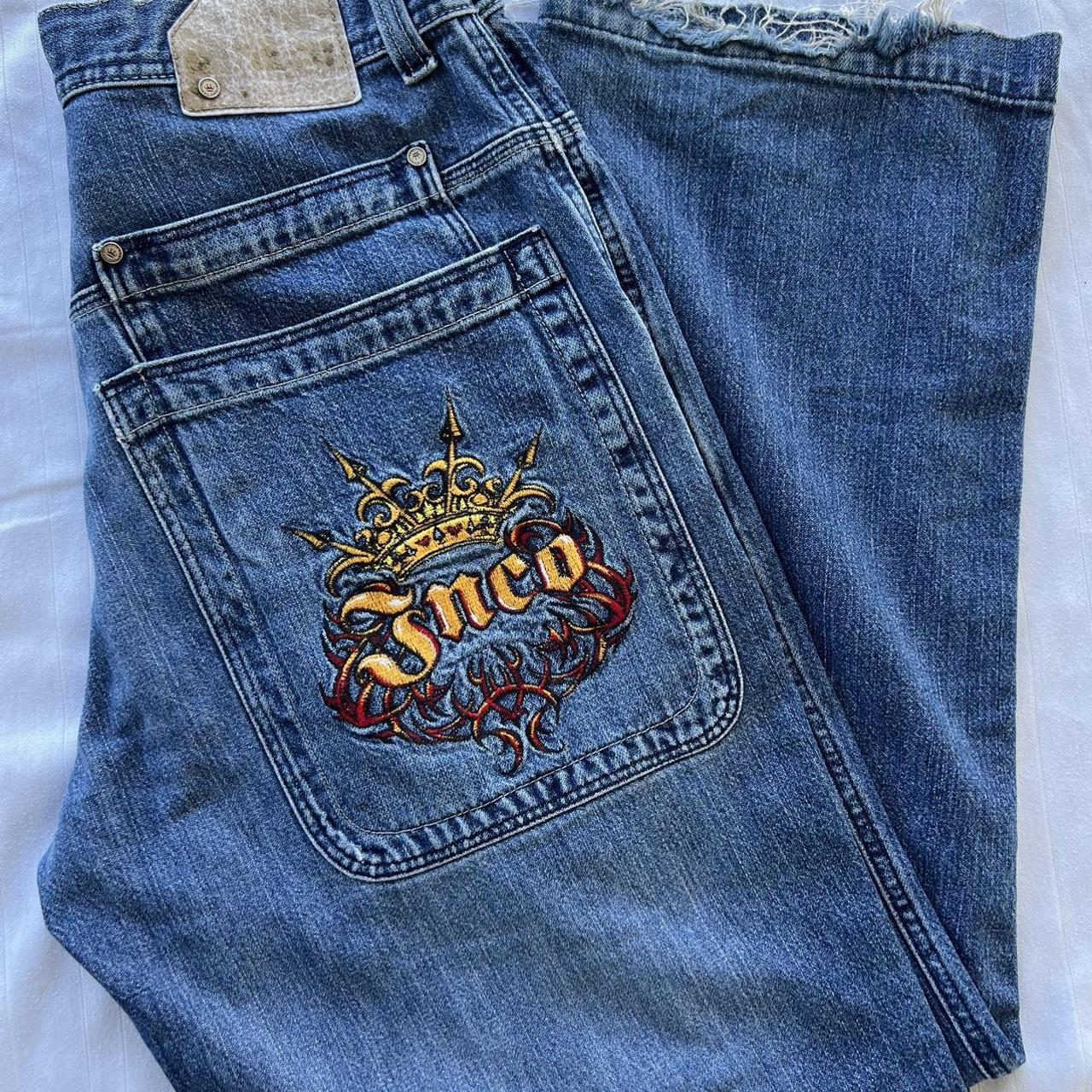 JNCO Wire Crown Jeans Size 33x32 DM BEFORE BUYING... - Depop