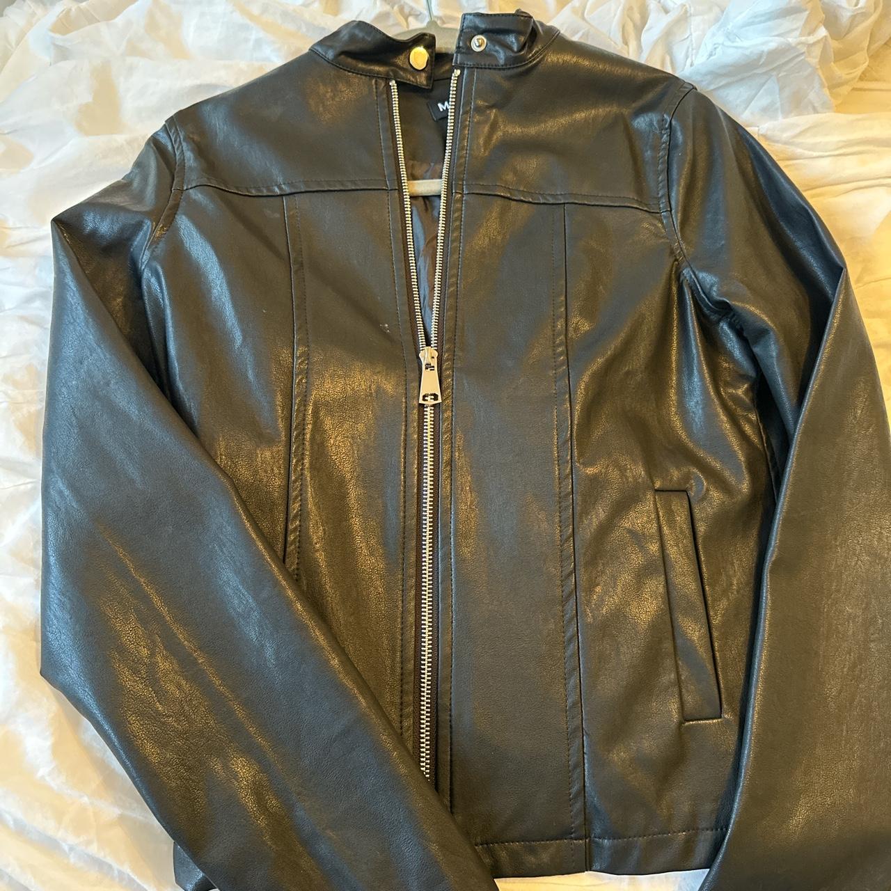 Motel Rocks leather jacket size XS worn once in... Depop