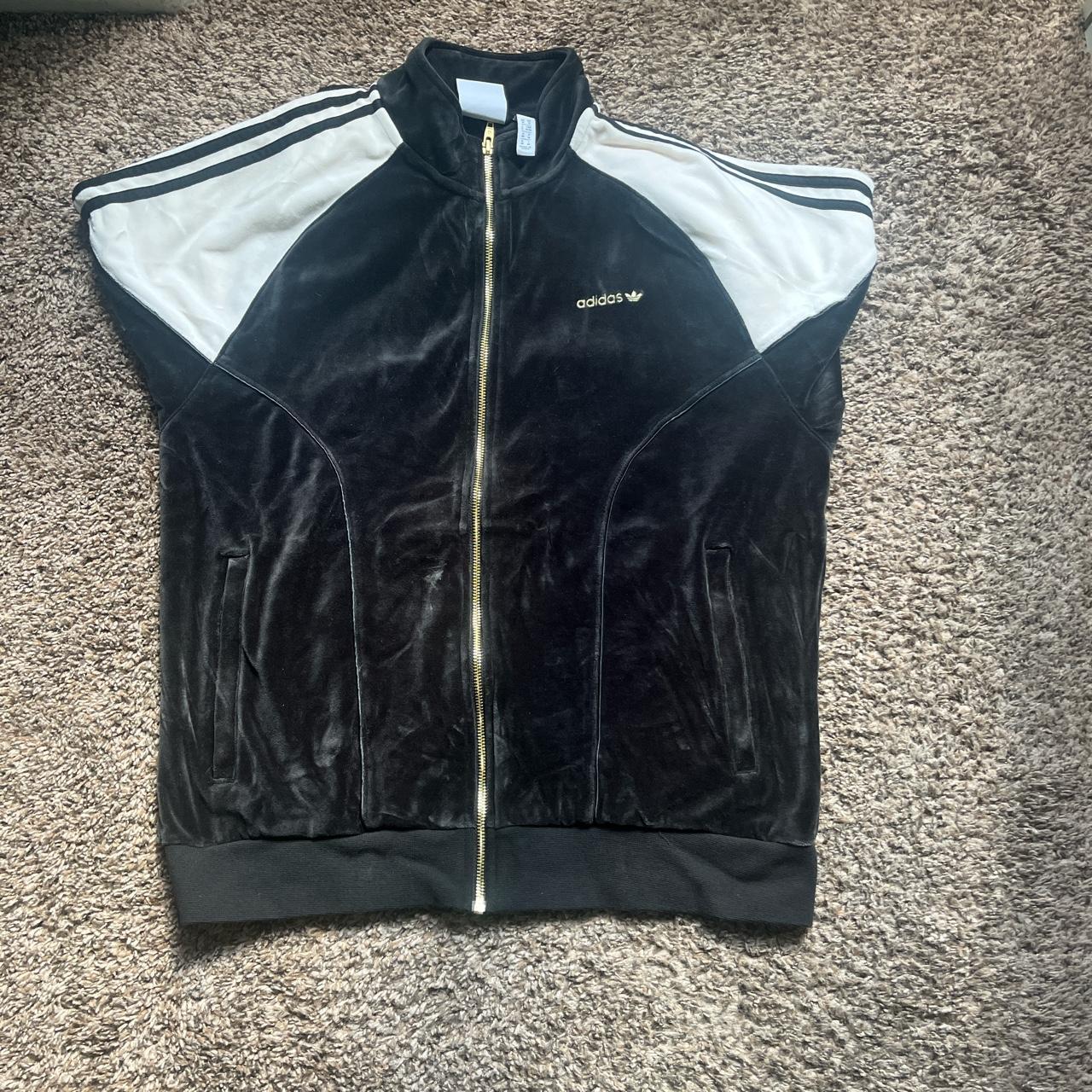 Mens adidas shop velour jacket