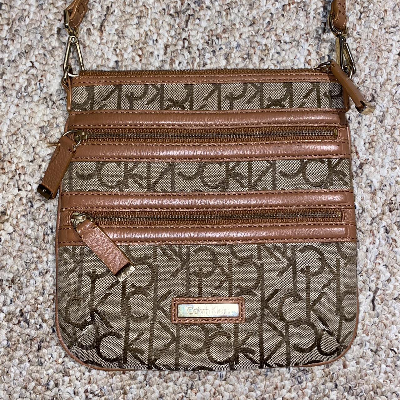 Calvin klein brown sales crossbody