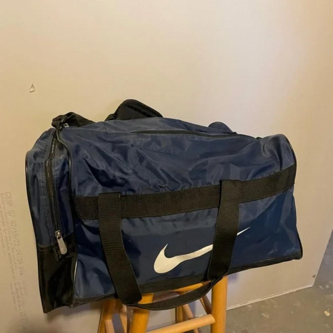 nike blue duffel bag