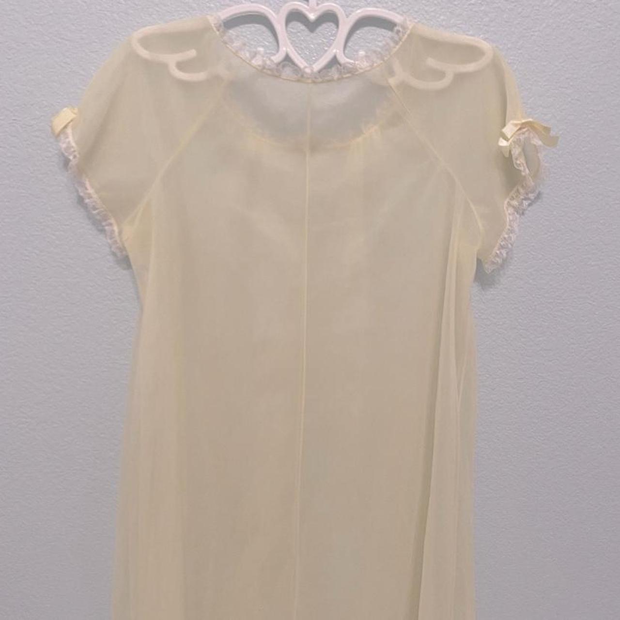 Vanity Fair Women's Yellow and White Nightwear (2)