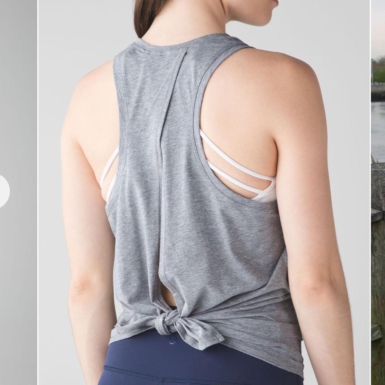 ルルレモン All Tied Up Tank サイズ4 2点 Lululemon All Tied Up Tank - Graphite Grey - lulu fanatics