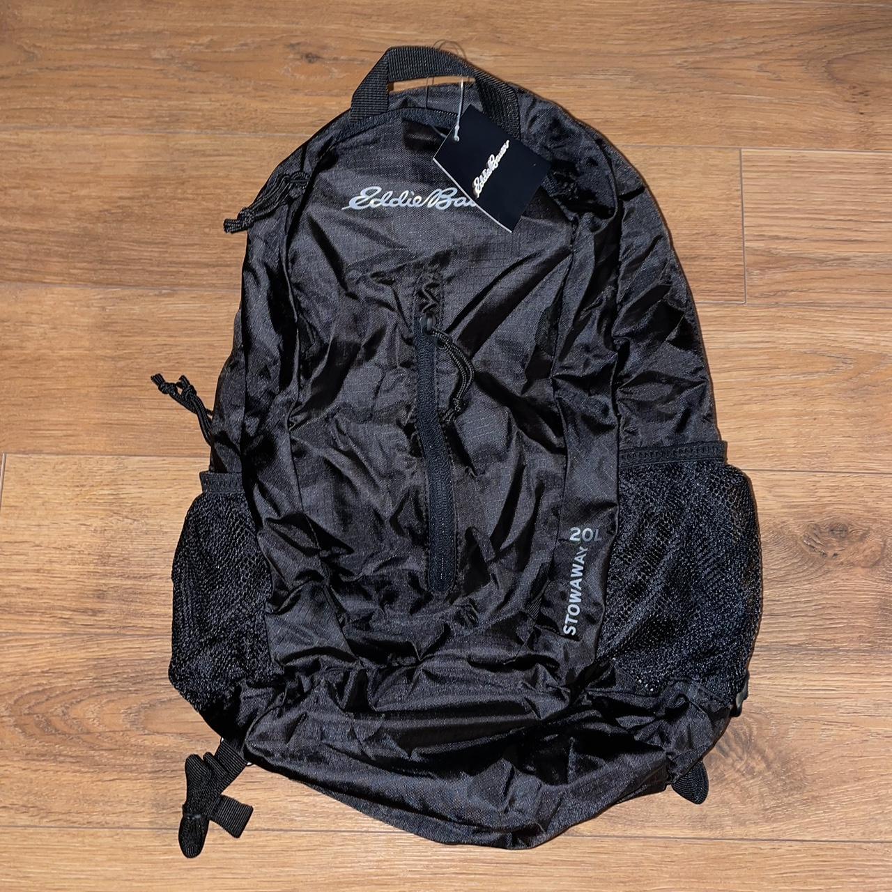 Eddie Bauer Stowable Backpack Black (Brand... - Depop