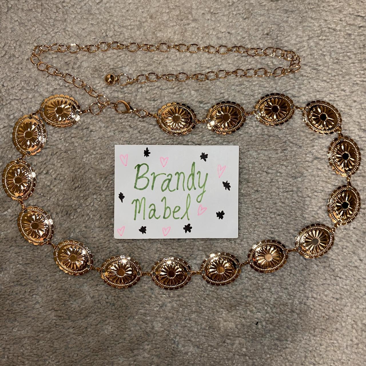 Chrysanthemum Floral Design Retro Western Gold Color... Depop