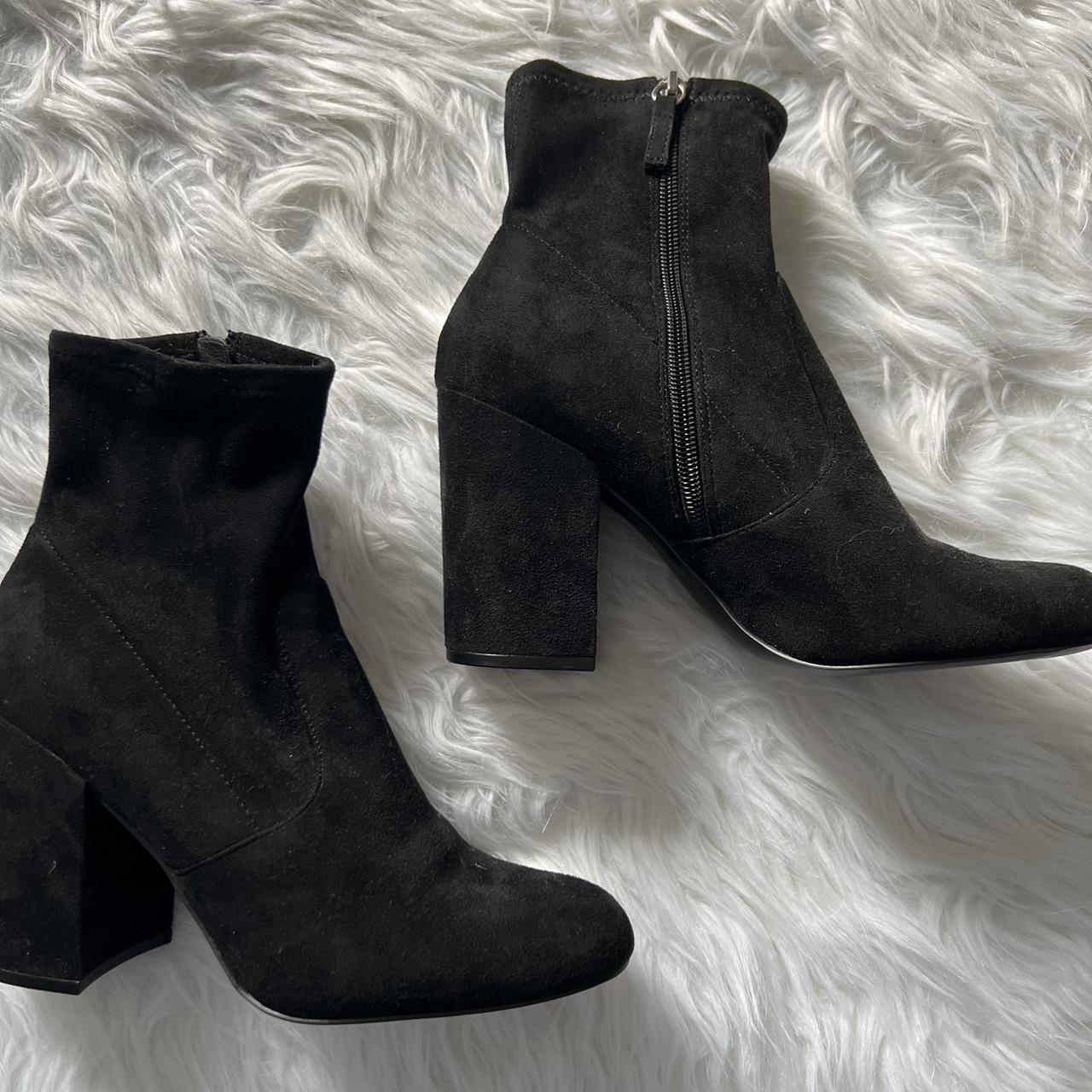 Steve madden store black sock booties