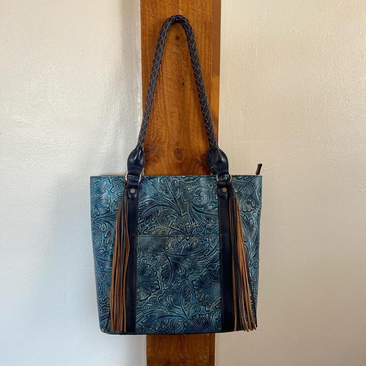 . Gorgeous genuine leather Patricia Nash bag... - Depop