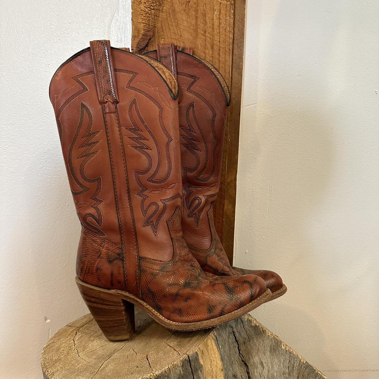 Miss Capezio cowgirl boots 🖤 Amazing vintage... - Depop