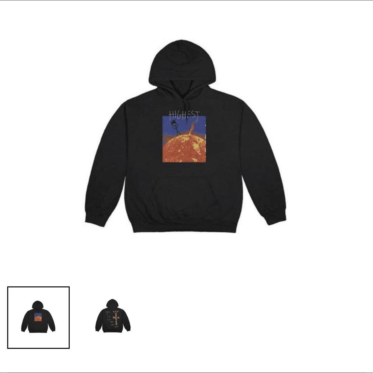 Travis Scott Highest Hoodie Size Small Reselling for | Depop